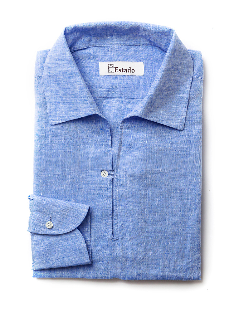 Linen shirts - Capri (Blue)estado(에스타도)