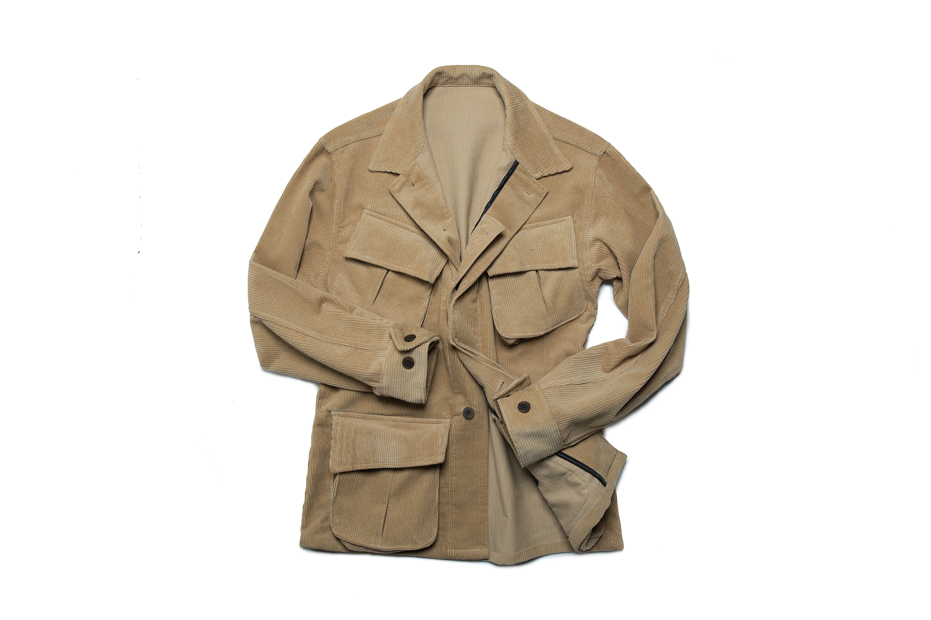 corduroy safari jacket beigeniddle&amp;stitch(니들앤스티치)
