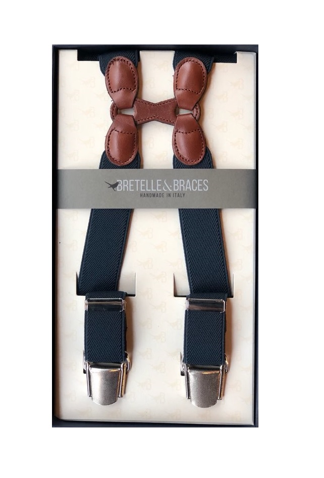 Braces &amp; Bretelle Suspenders(navy&amp;brown)