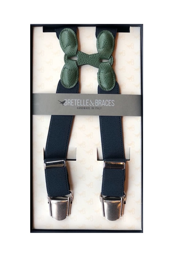 Braces &amp; Bretelle Suspenders(navy&amp;green)