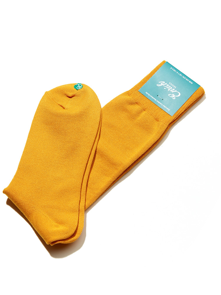 Bamboo Socks - Mustard SolidEnrich(인리치)