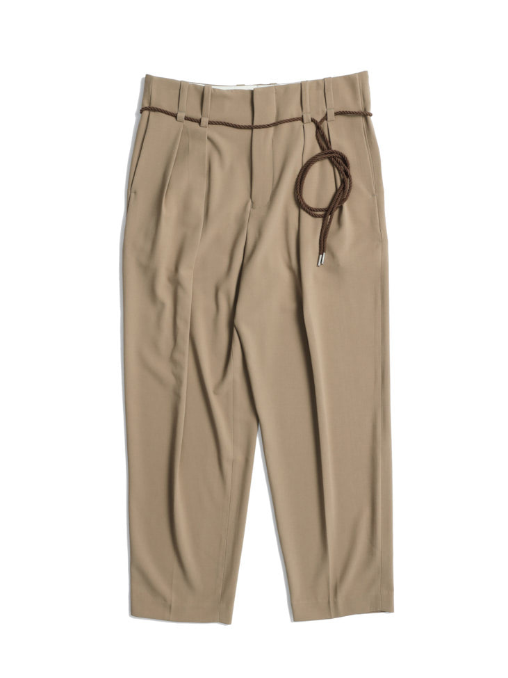 rope two_tuck pants(Brown)Fillchic(필시크)
