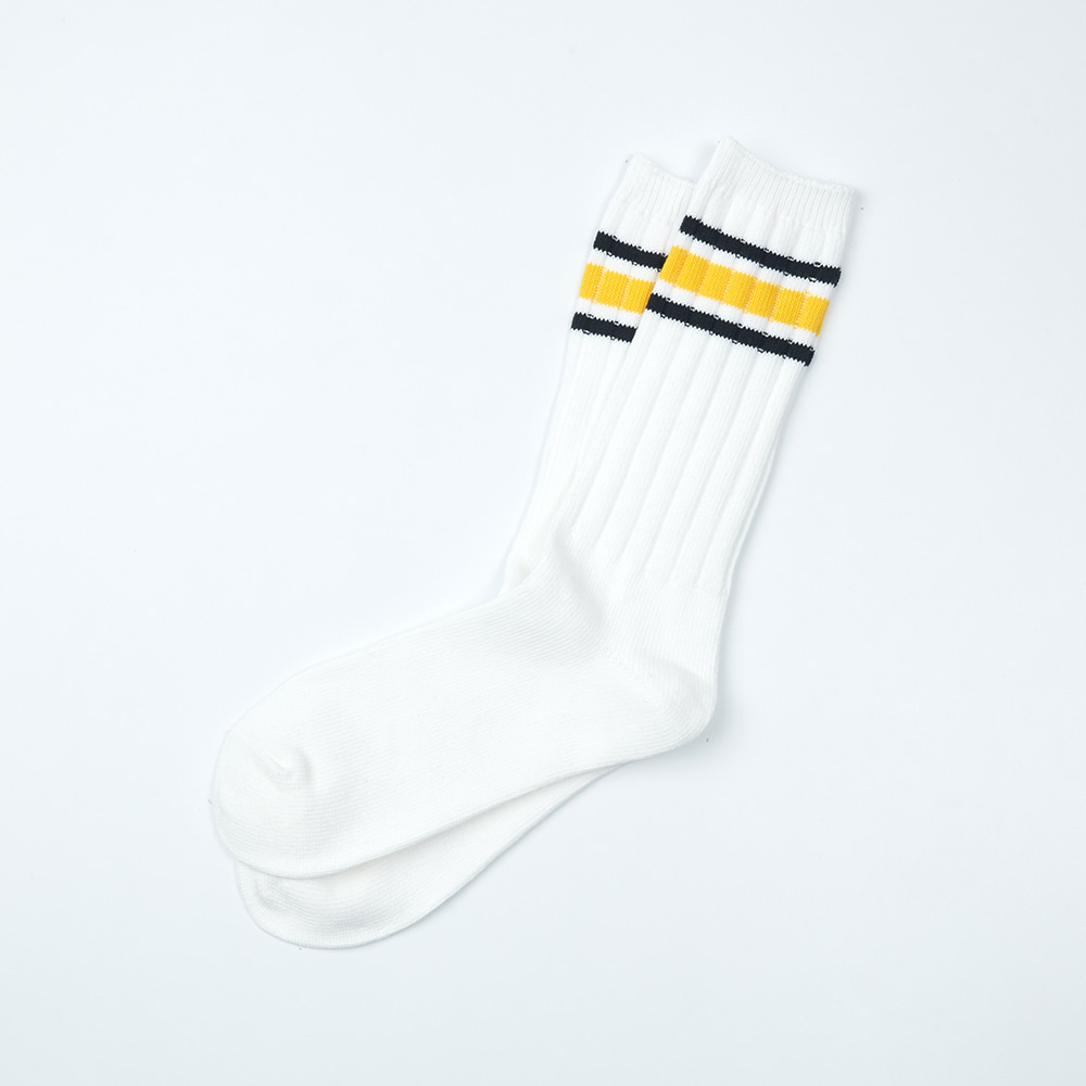 Heavy Weight Socks - Yellow &amp; Black StripesENRICH(인리치)