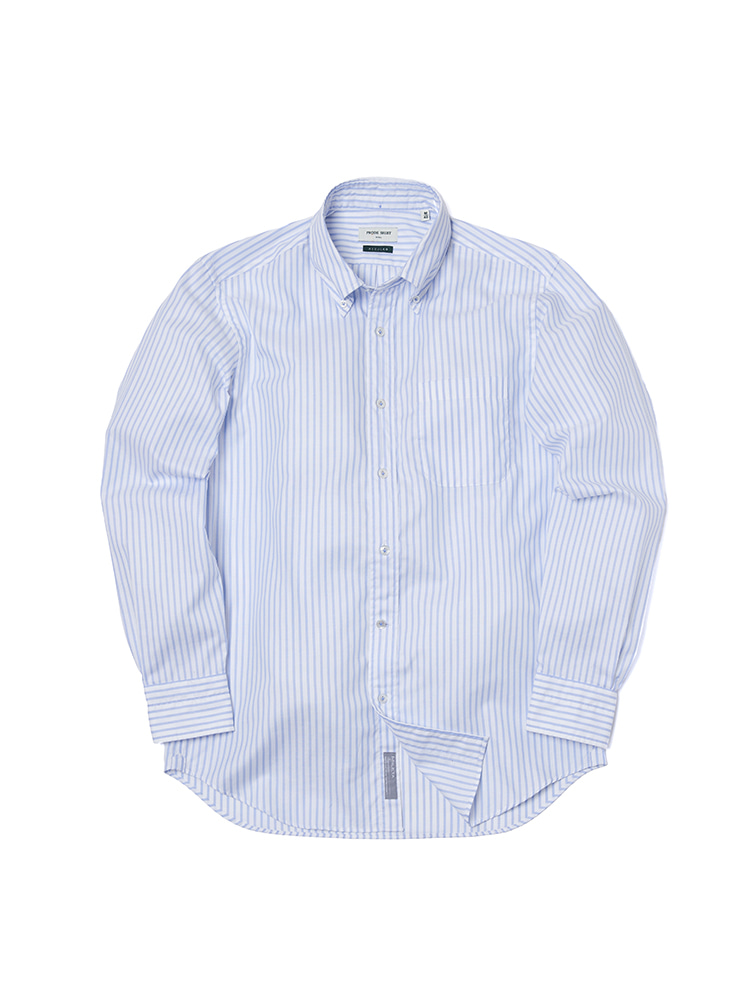 S-350 Oxford Stripe Shirt (Blue)PRODE SHIRT(프로드셔츠)