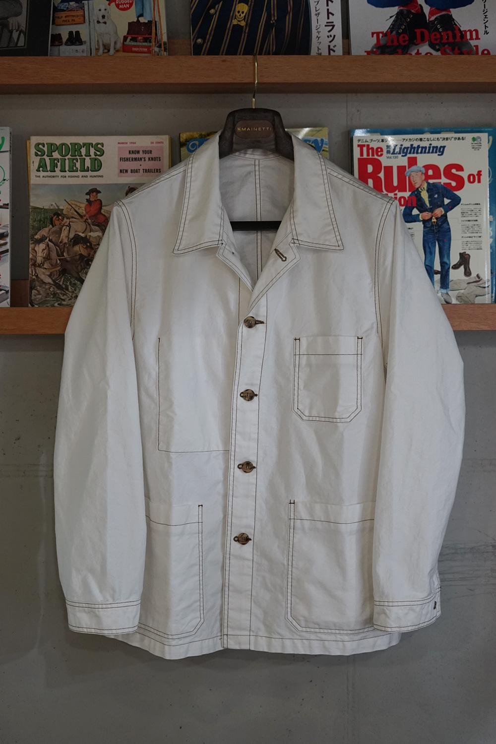 [J07]White moleskin jacketSavile Row(새빌로우)