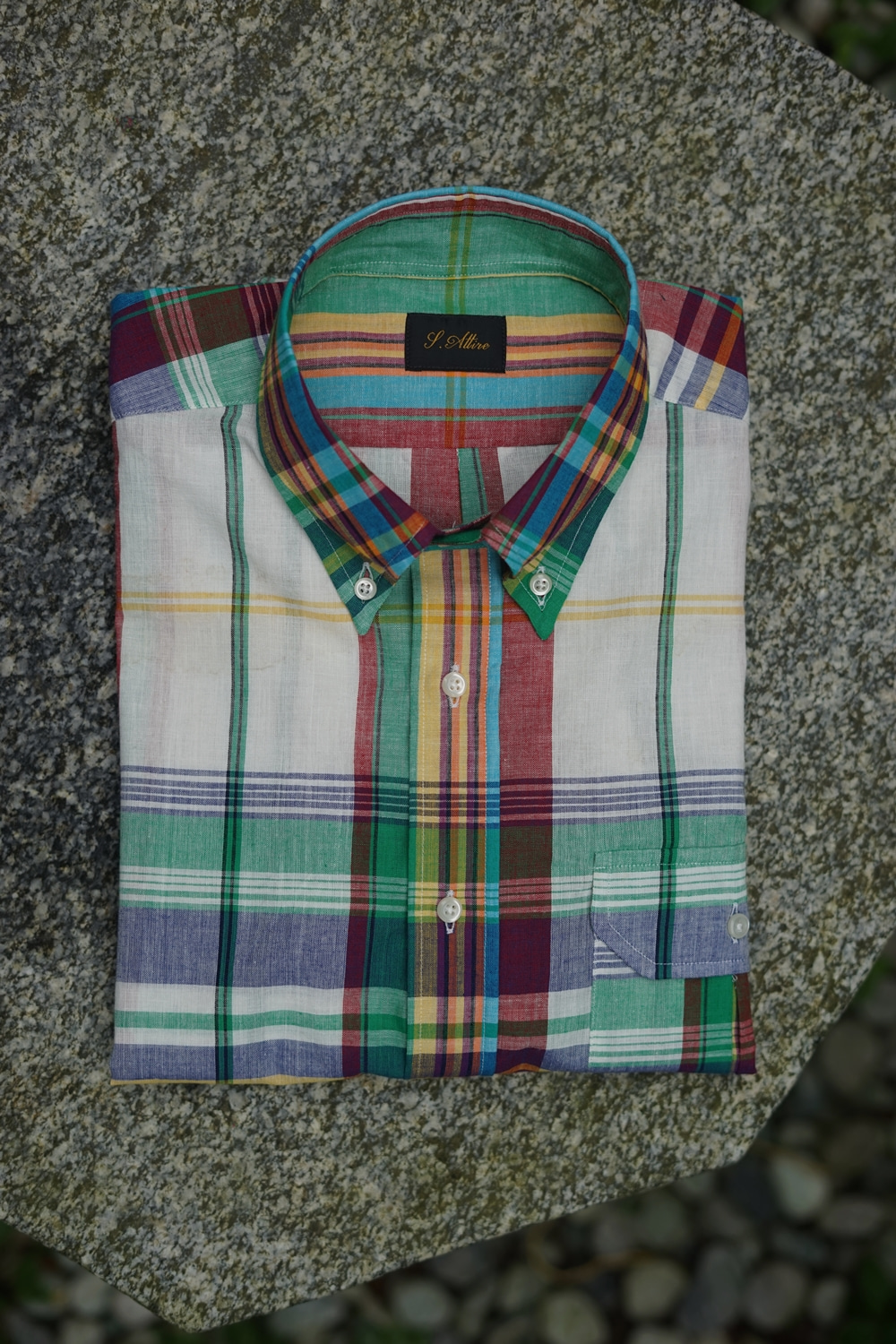 [S14]Original Madras Shirt Big check Savile-attire(새빌어타이어)