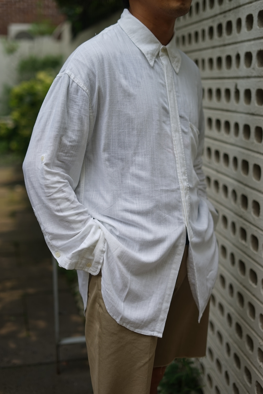 Linen Shirts White ENTRACTE(안트렉트)