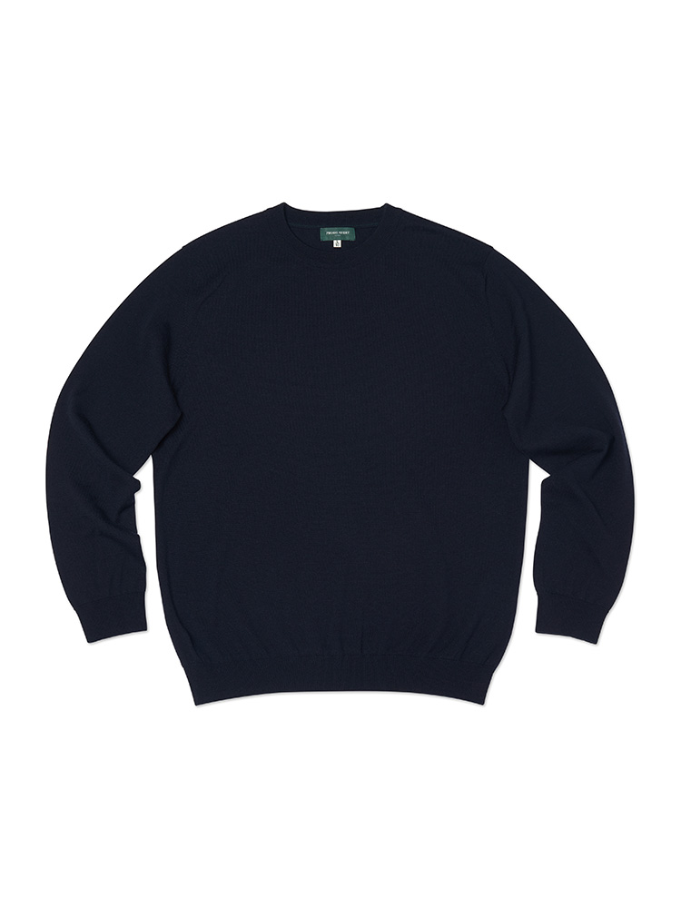 Premium daily crewneck knit (Navy)PRODE SHIRT(프로드셔츠)