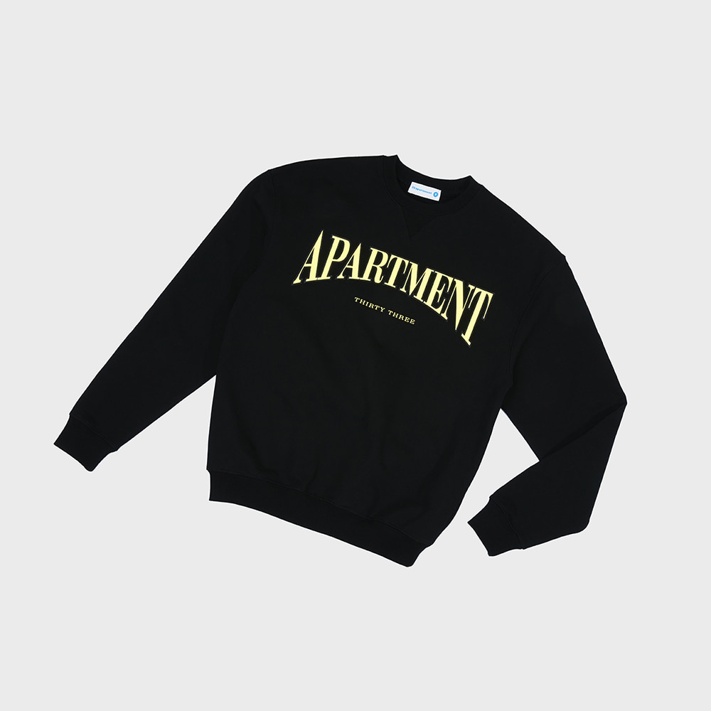 33apt college sweatshirts (black)33apartment(33아파트먼트)