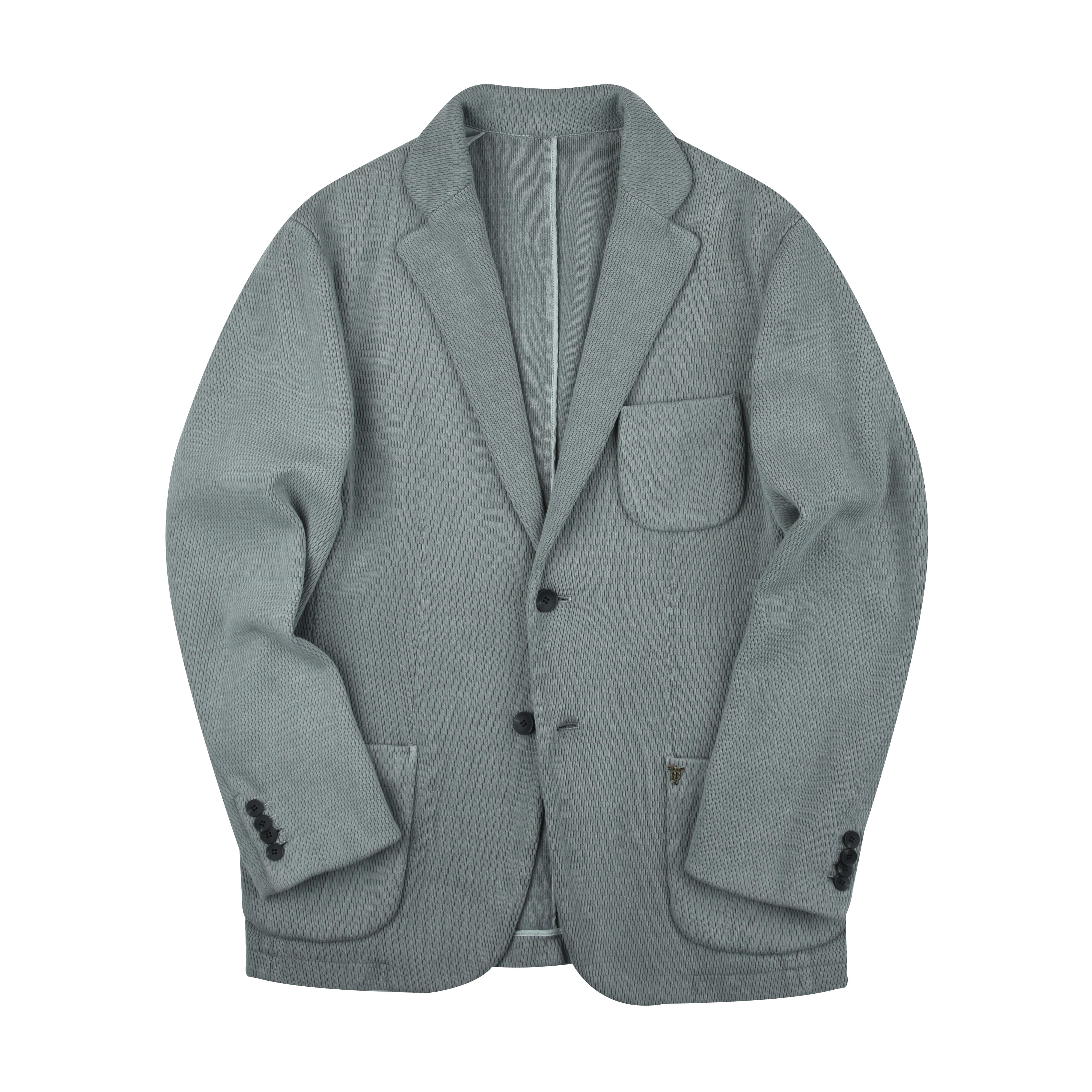 garment dyeing cotton jersey jacket - greybirbante(비르반테)
