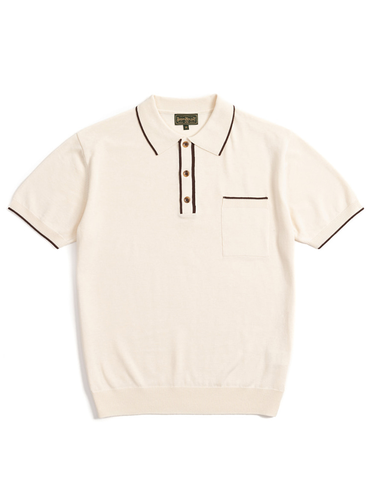 07 TIPPED POLO SHIRT (IVORY)Boogie Holiday(부기홀리데이)