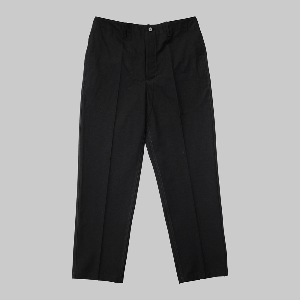 [24ss]Black Twill Cotton Tapered ChinoTela(뗄라)