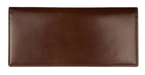 cordovan long wallet brown