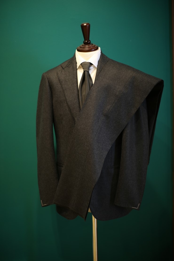 Lamarche Napoli grey flannel suit made by RingJacket(라마르쉐나폴리by링자켓)