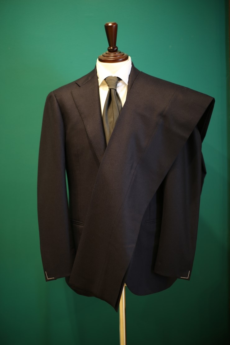 Lamarche Napoli navy flannel suit made by RingJacket(라마르쉐나폴리by링자켓)