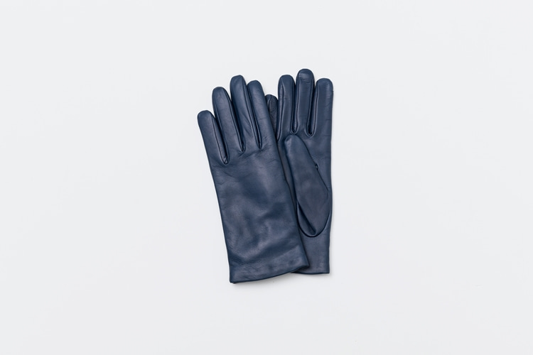 omega gloves Woman Nappa Goblin (밝은 네이비, 여성용)오메가글러브