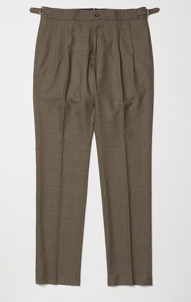 Gio W Two Pleats Pants brown 지압스Giab&#039;s archivio(지압스아르키비오)