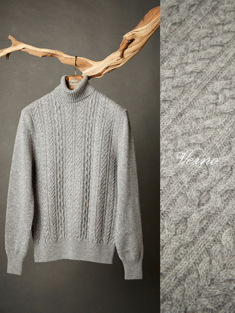 calble turtleneck knit greyVERNO(베르노)