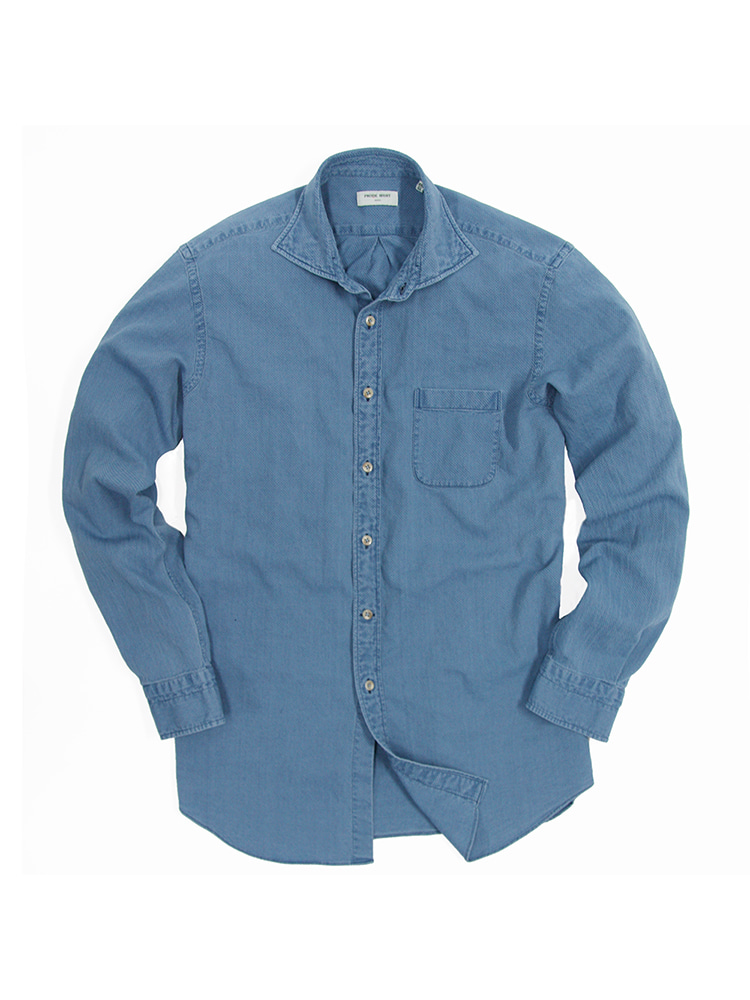 Royal Vintage Denim Shirt_SB (Sapphire Blue)PRODE SHIRT(프로드셔츠)