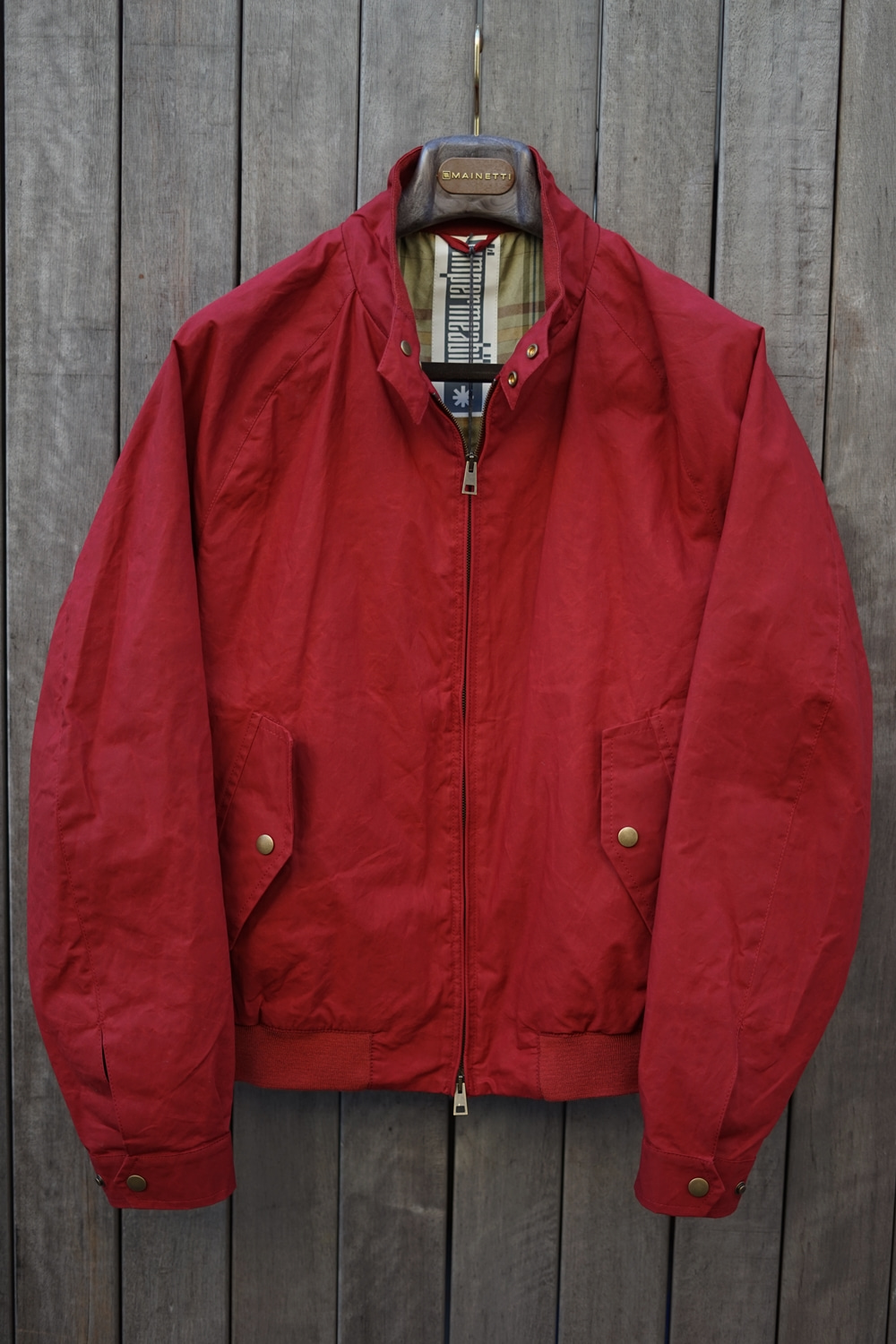 Furio wax cotton jacket RedLimpermeabile(임페르미아빌레)
