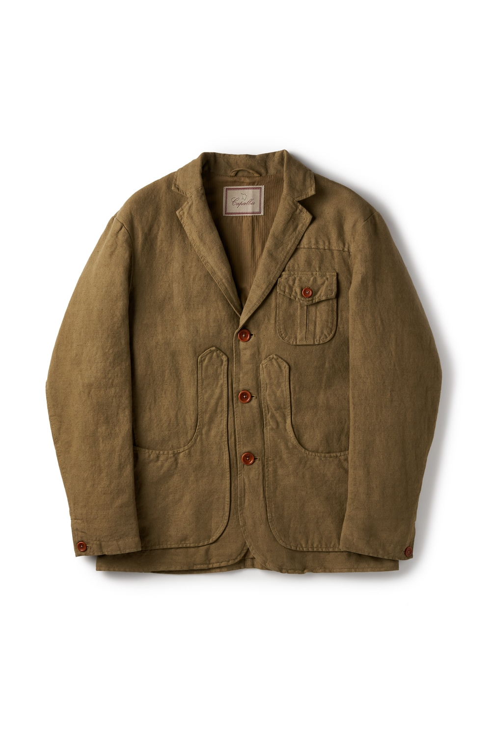 Cotton-linen jacket khakiCapalbio(카팔비오)