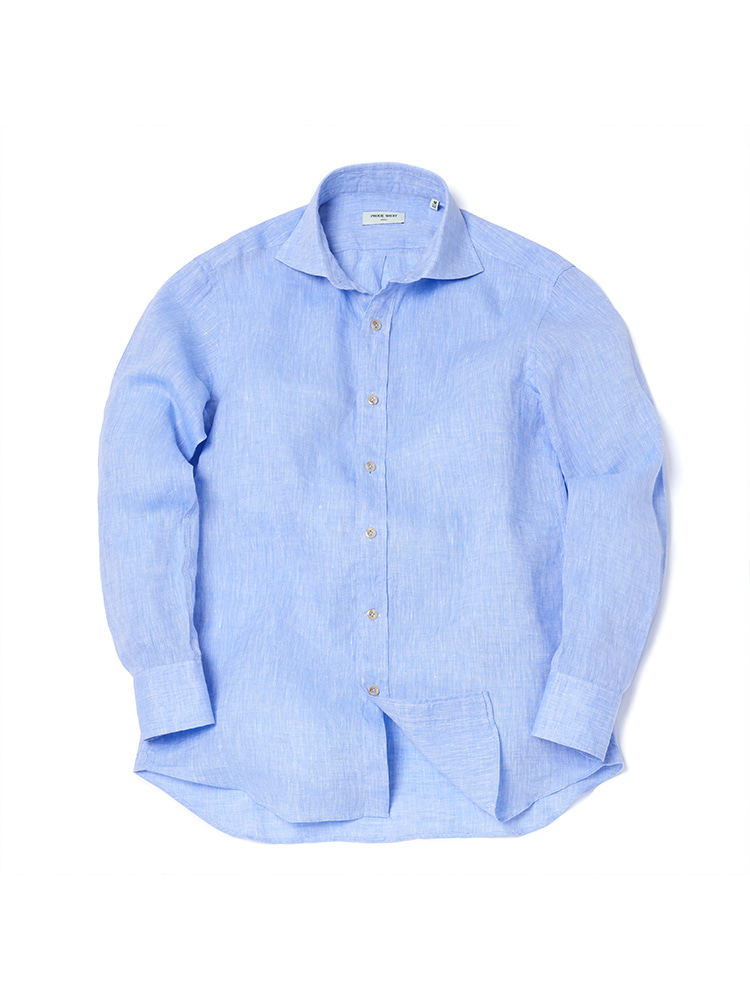 L-400 Premium Linen Shirt (Blue)PRODE SHIRT(프로드셔츠)