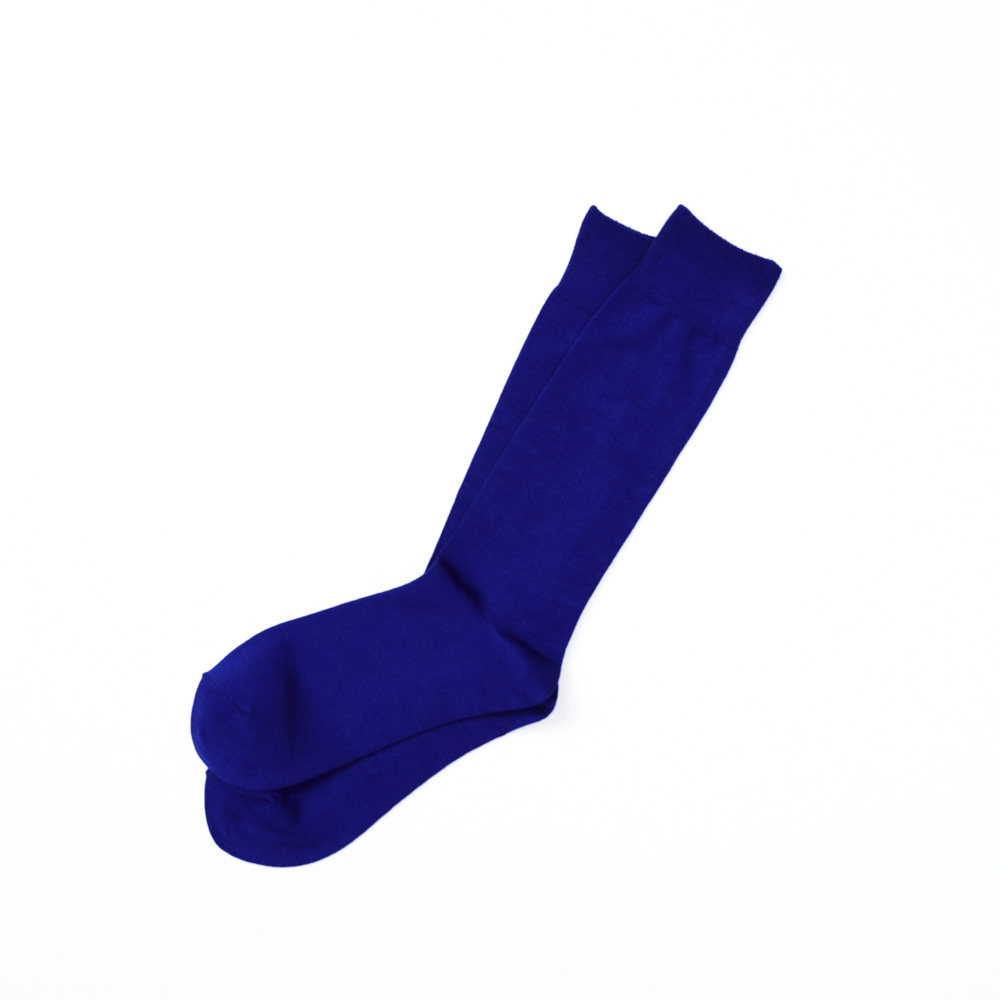 Bamboo Crew Socks - Blue SolidENRICH(인리치)
