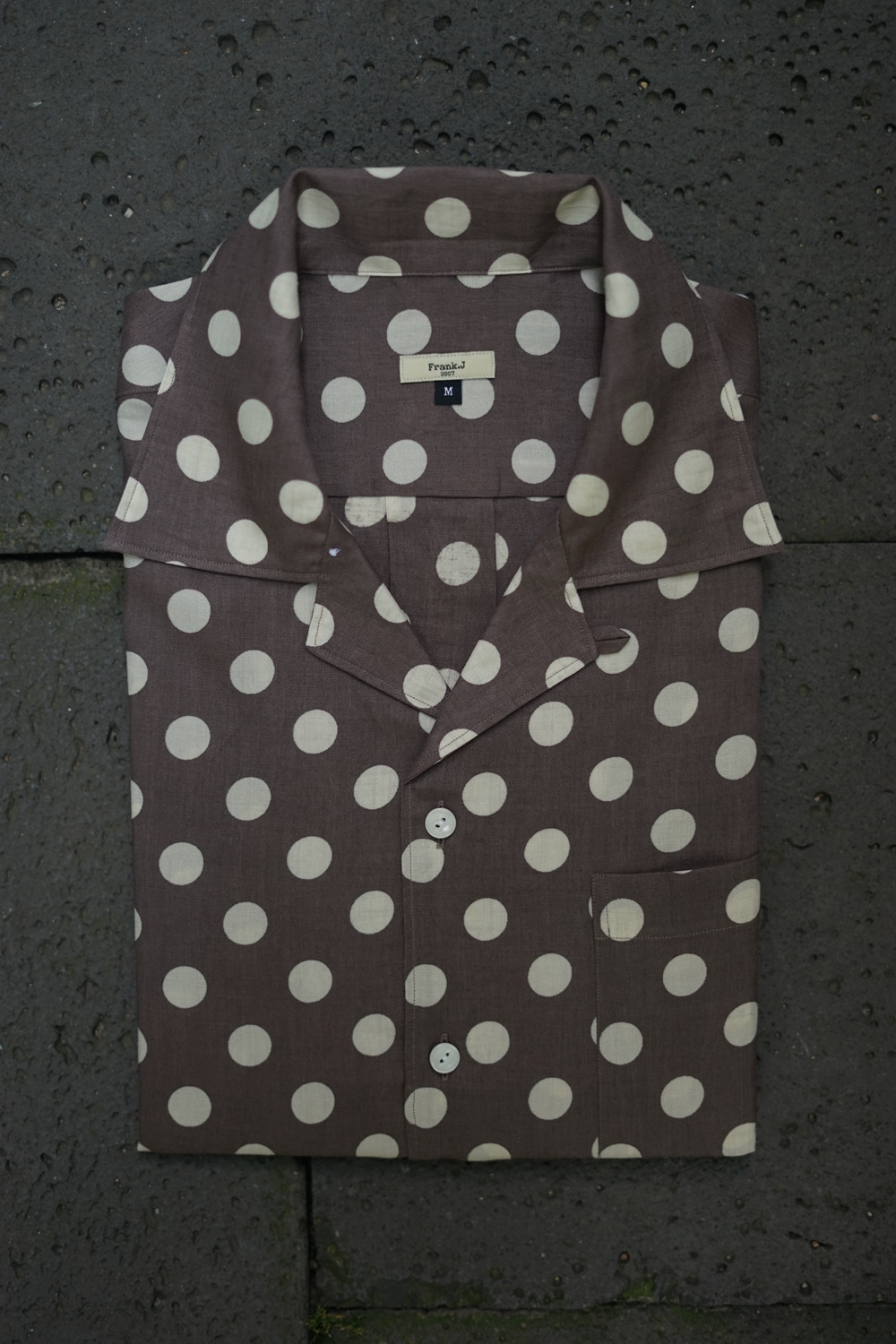 Linen Dots Hawaiian Shirt BrownFrank J(프랭크제이)
