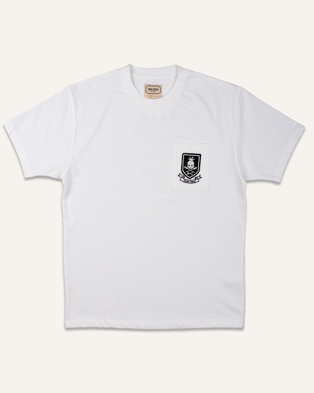 Skull R.C T-shirt(Off white)GRAN CREW(그랑크루)