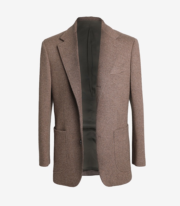 LORO PIANA Tweed jacket _ &#039;Brown color&quot;MEVERICK(메버릭)