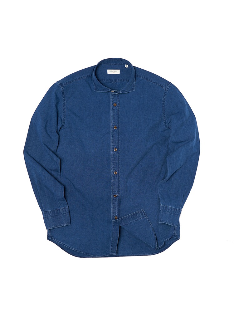 [레귤러] 피렌체 와이드 데님 셔츠 (세룰리안 블루)PRODE SHIRT(프로드셔츠)