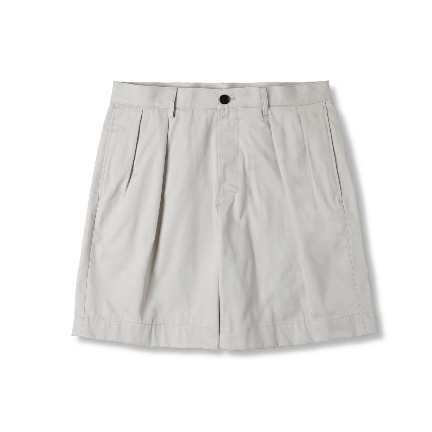 BTB Cotton Twill Chino Two-Tuck Shorts - BeigeBANTS(반츠)