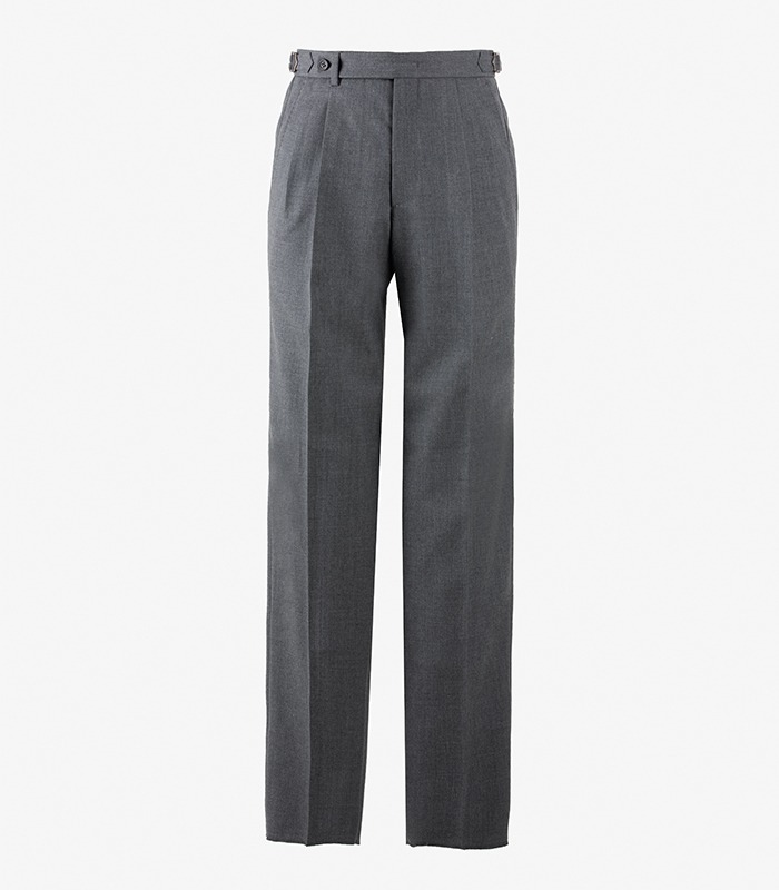 2 Pleats Beltless trousers _ &quot; Grey &quot;MEVERICK(메버릭)