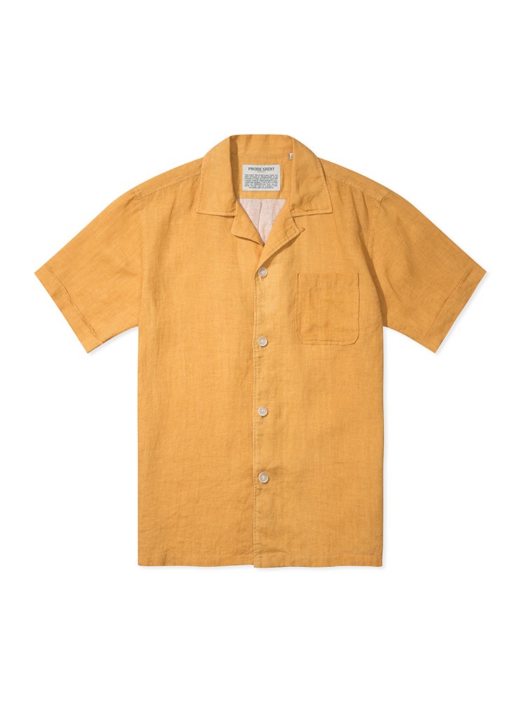 [Comfort] Tropical Linen Camp Shirt (Orange)PRODE SHIRT(프로드셔츠)