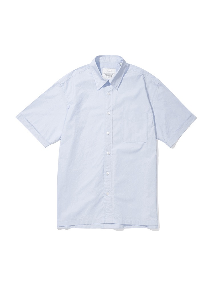 [릴렉스]P-905 포플린 반팔 셔츠 (블루)PRODE SHIRT(프로드셔츠)