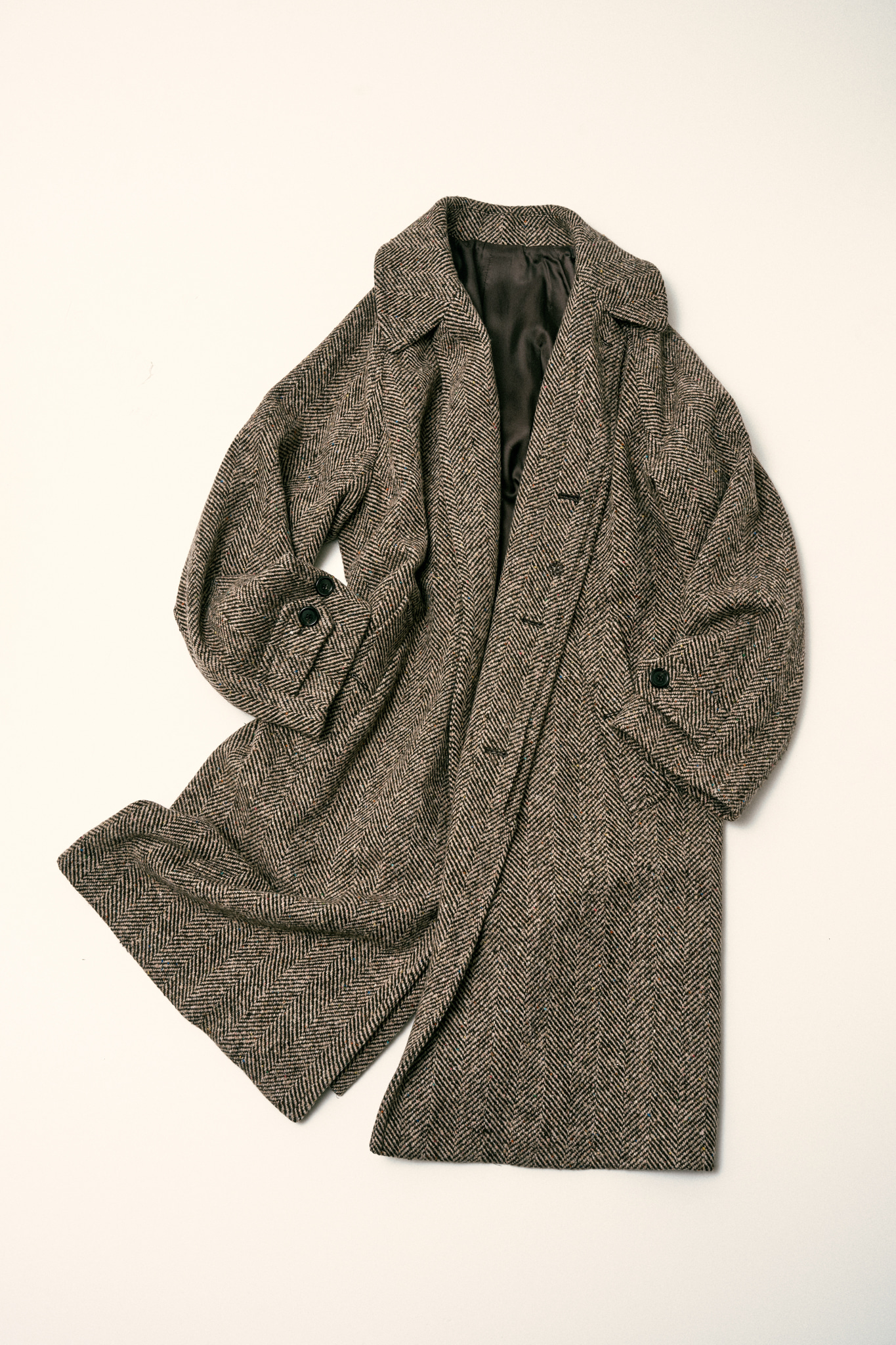 Raglan Coat (Brown Donegal)PINOMARE(피노마레)