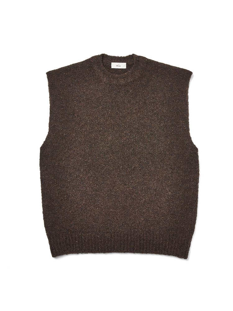 Boucle Vest Knit BrownVERNO(베르노)