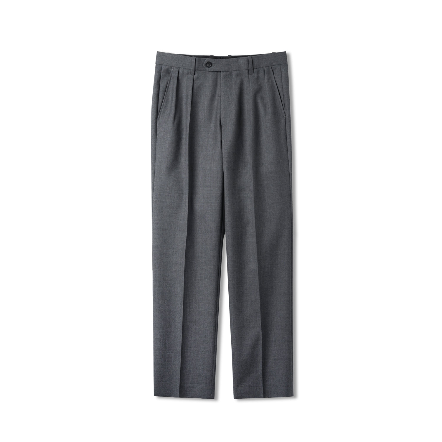VTR Worsted Wool Two-tuck Pants - GreyBANTS(반츠)