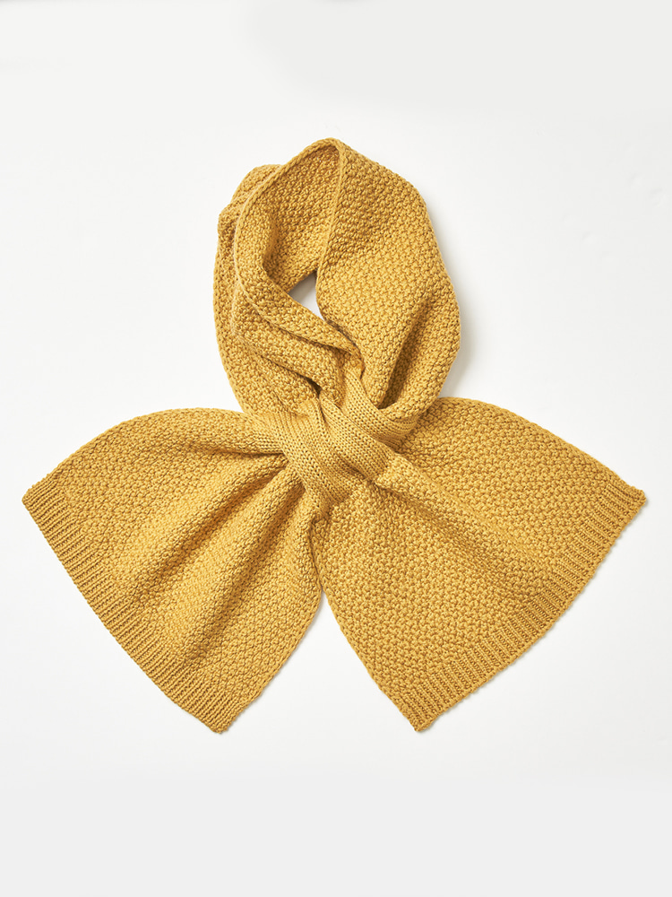 Muffler Knit Yellow-OchreVERNO(베르노)