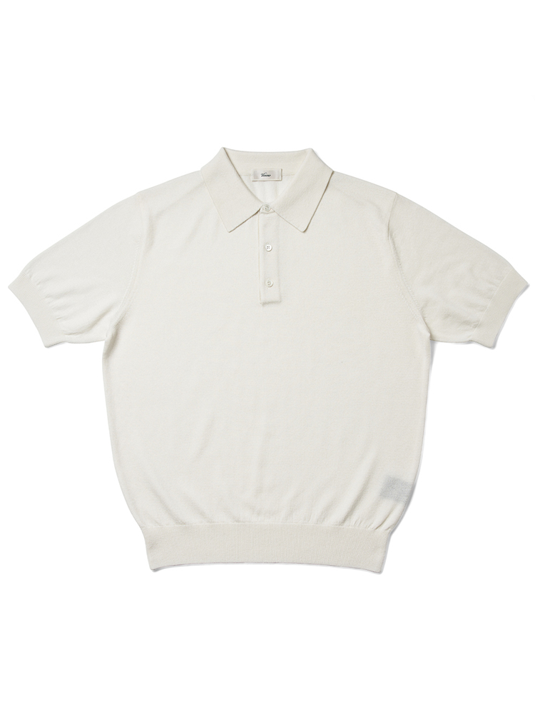 [23s/s] Short Sleeve Basic Polo Knit IvoryVERNO(베르노)