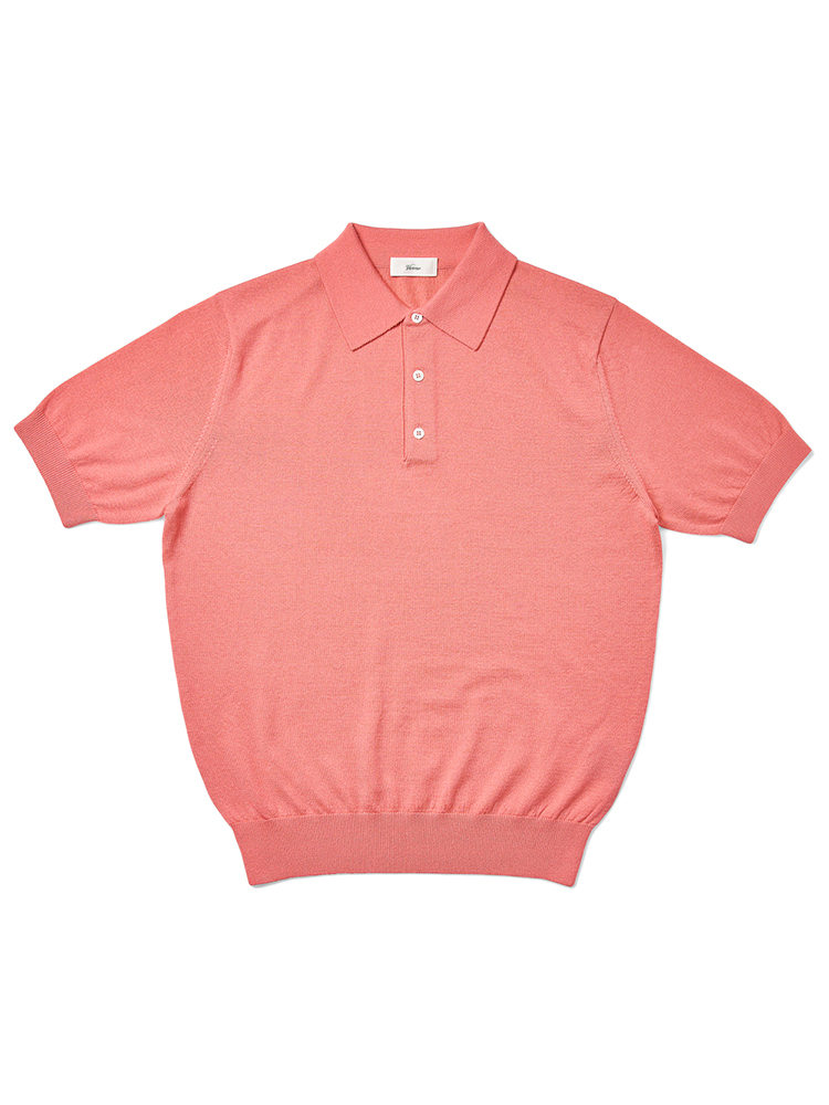 [23s/s] Short Sleeve Basic Polo Knit PinkVERNO(베르노)