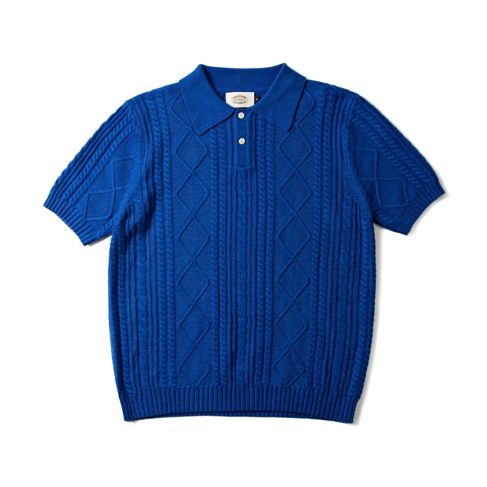 Fishermen Summer Button Collar Knitwear BlueAMFEAST(암피스트)