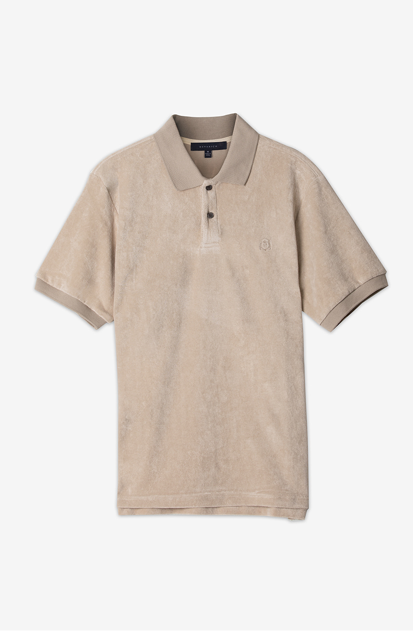 Terry Cotton Polo Shirts _ &quot; Sand &quot;MEVERICK(메버릭)