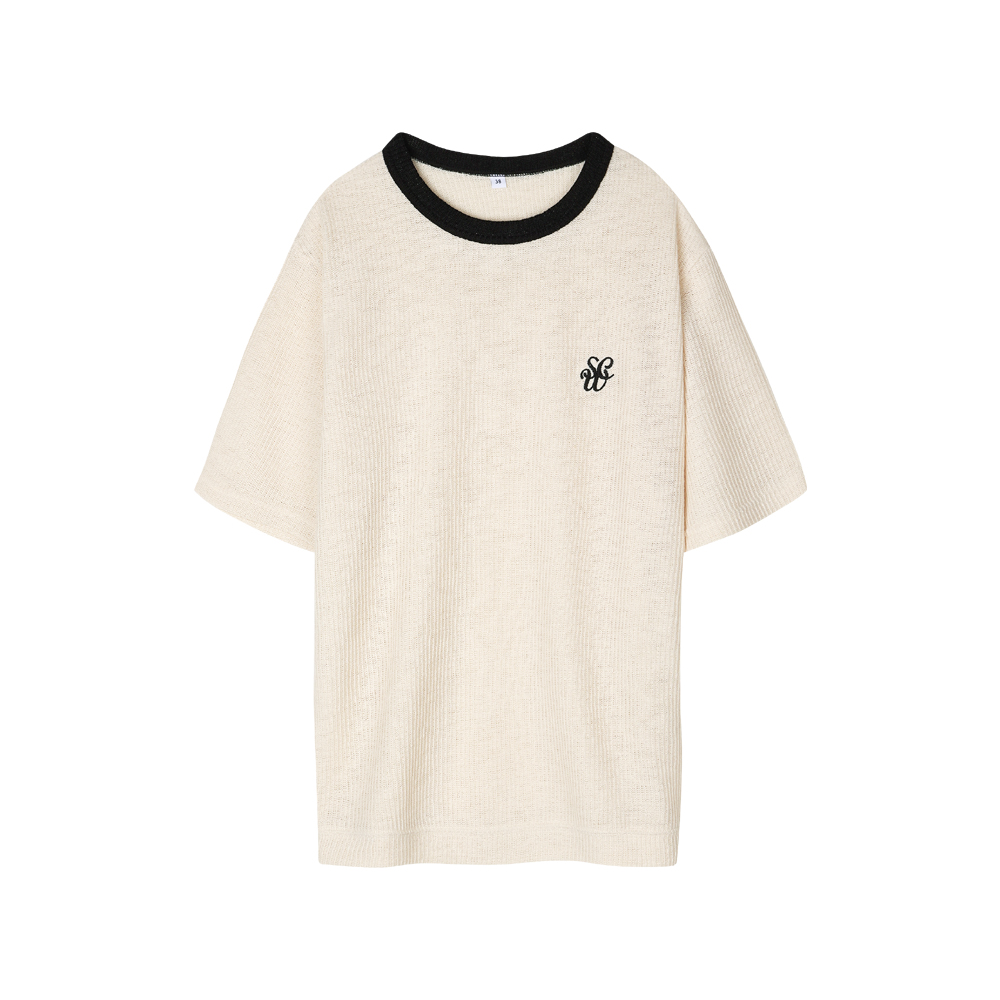 KNITTED LOUNGE CREW NECK (YELLOW IVORY)YOUNEEDGARMENTS(유니드가먼츠)