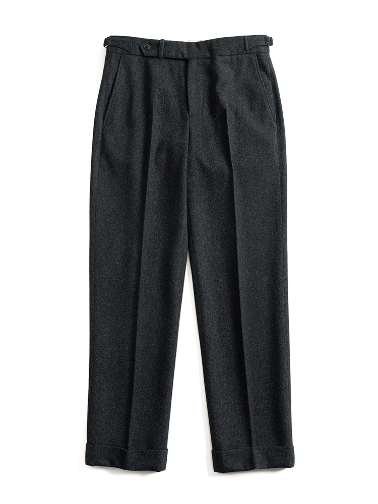 [Re stock]10 WOOL FLANNEL TROUSERS (charcoal)Boogie Holiday(부기홀리데이)
