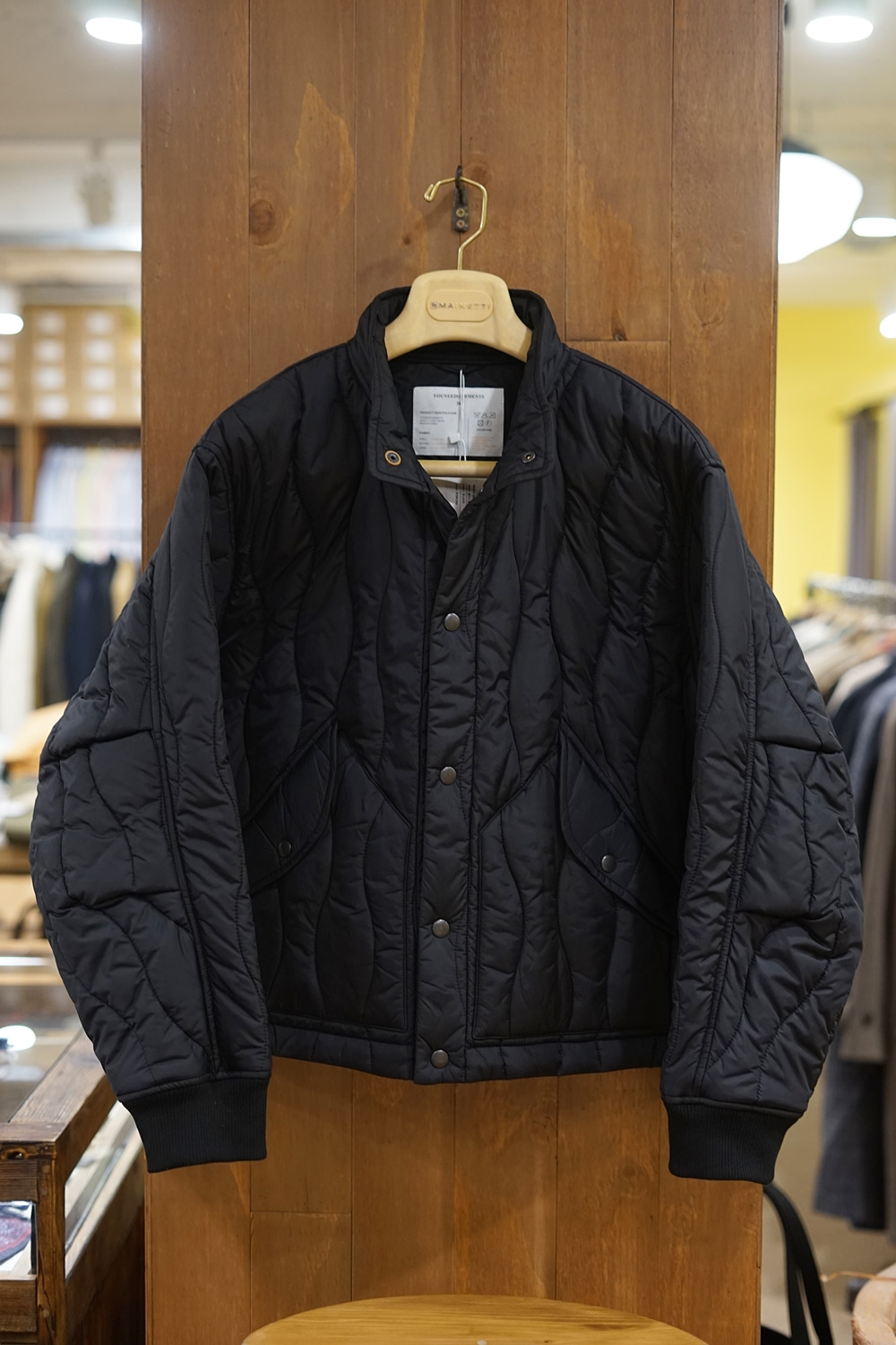 WAVE QUILTED BLOUSON (BLACK)YOUNEEDGARMENTS(유니드가먼츠)
