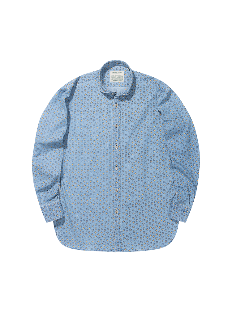 [Comfort] Florence Flower Denim Shirt (Light Blue)PRODE SHIRT(프로드셔츠)